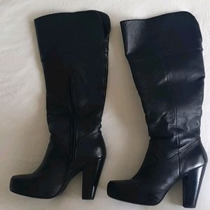 Steve Madden Black Leather Boots